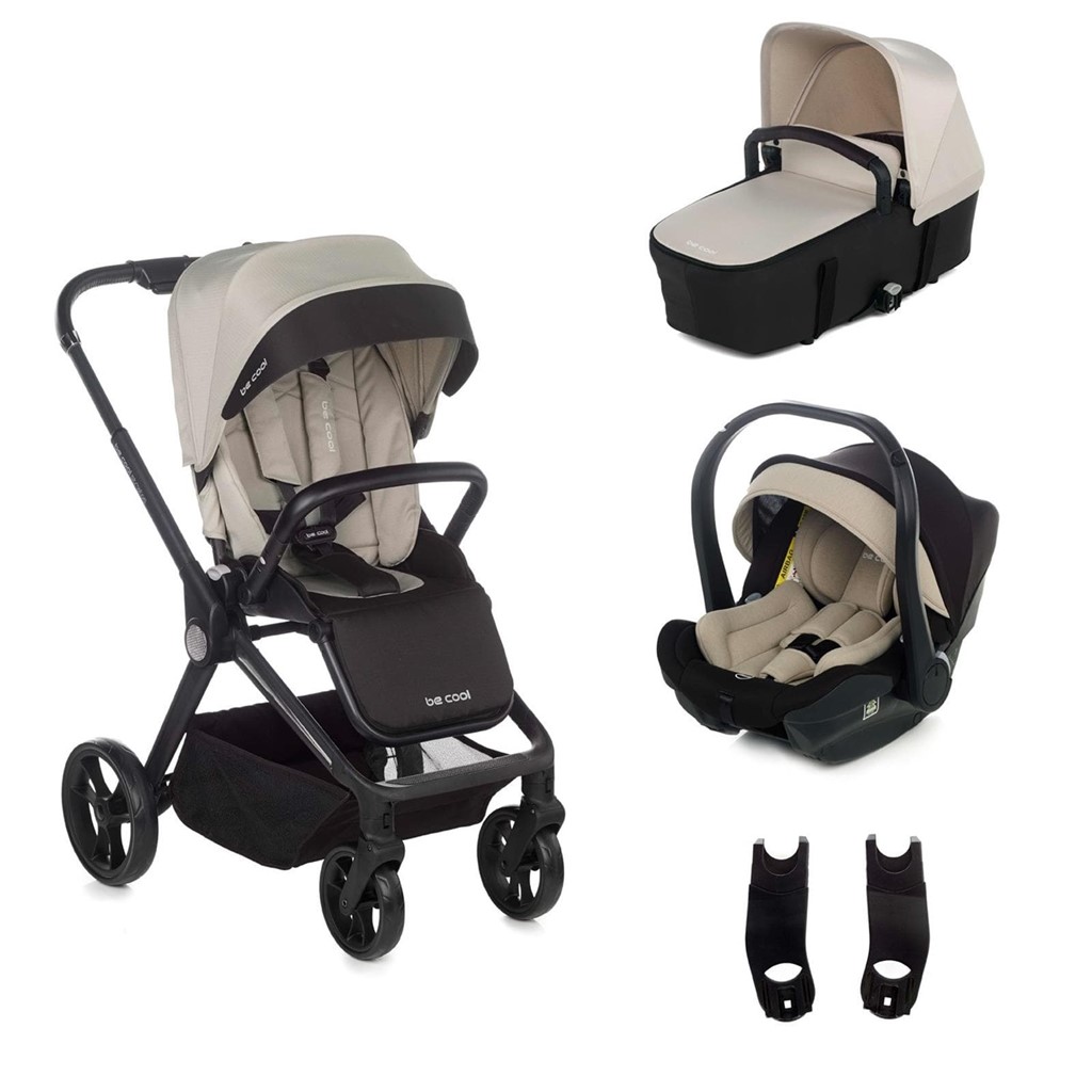 Foto 1 Cochecito Stratos de Be Cool (silla+ capazo Stratos+ Travel carrier+ conectores)