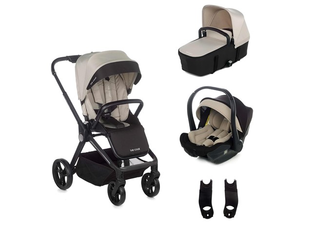 Cochecito Stratos de Be Cool (silla+ capazo Stratos+ Travel carrier+ conectores)